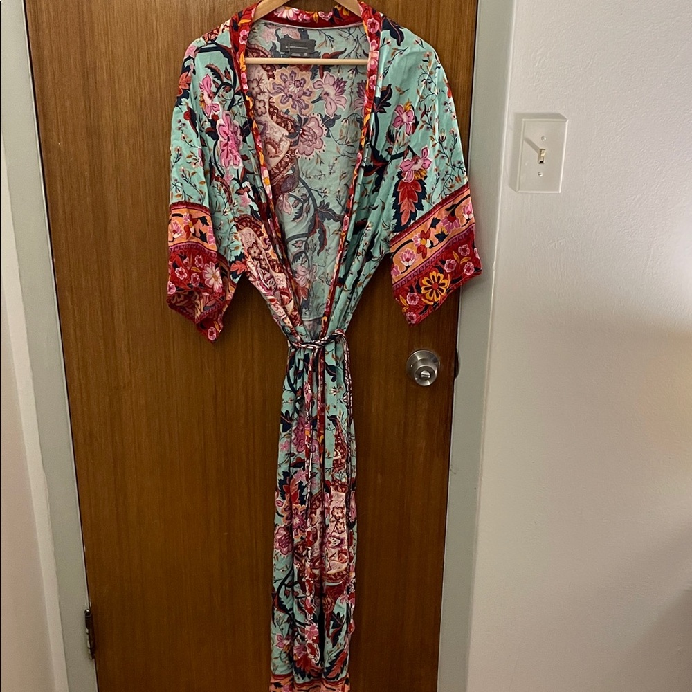 Anthropologie Riley kimono wrap robe, OS